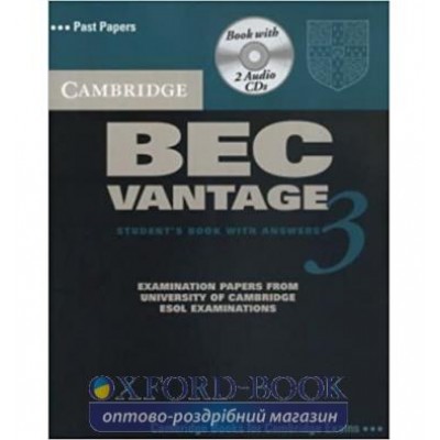 Підручник Cambridge BEC 3 Vantage Students Book with answers and Audio CDs ISBN 9780521672009 заказать онлайн оптом Украина