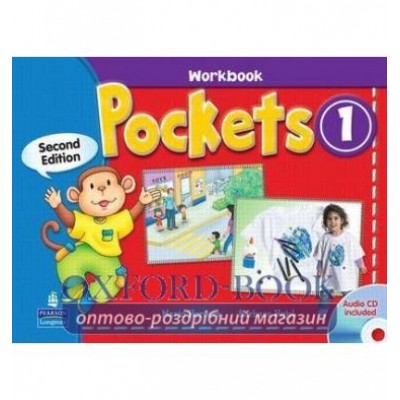 Робочий зошит Pockets 1 Workbook +Audio CD ISBN 9780136039068 замовити онлайн