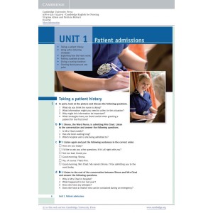 Підручник Cambridge English for Nursing Intermediate Students Book with Audio CD ISBN 9780521715409