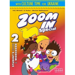Підручник Zoom in 2 Students Book+workbook with CD-ROM with Culture Time for Ukraine Mitchell, H ISBN 9786180509274