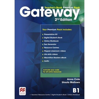 Книга для вчителя Gateway 2nd Edition B1 Teachers Book Premium Pack (UA) ISBN 9788366000292 заказать онлайн оптом Украина