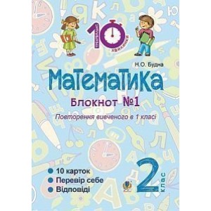 Математика 2 клас Зошит №1 Повторення вивченого в 1 клас Будна Наталя Олександрівна