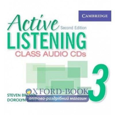 Диск Active Listening 3 Class Audio CDs (3) ISBN 9780521678230 замовити онлайн