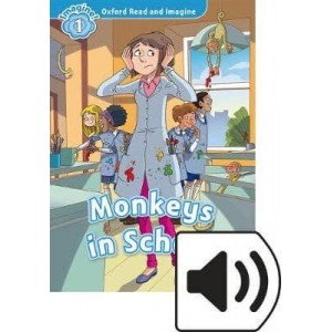 Книга с диском Monkeys in School with Audio CD Paul Shipton ISBN 9780194017404