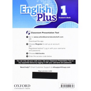 Підручник English Plus Second Edition 1 Students Book Classroom Presentation Tool eBook Pack ISBN 9780194214353