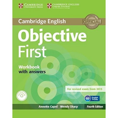 Робочий зошит Objective First Fourth edition workbook with answers with Audio CD Capel, A ISBN 9781107628458 замовити онлайн
