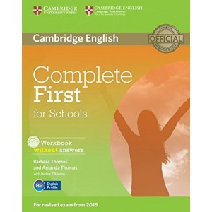 Робочий зошит Complete First for Schools workbook without Answers with Audio CD ISBN 9781107671799