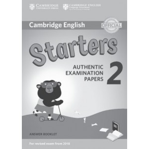 Книга Cambridge English YLE Starters 2 for Revised Exam 2018 Answer Booklet ISBN 9781316636268