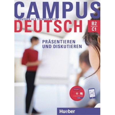Підручник Campus Deutsch - Prasentieren und Diskutieren Kursbuch mit CD-ROM (MP3-Audiodateien und Video-Clips) ISBN 9783192010033 замовити онлайн