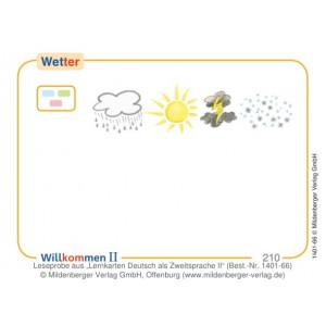 Картки Willkommen in Deutschland – Deutsch als Zweitsprache Lernkarten II ISBN 9783197395975