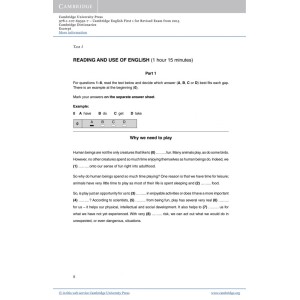 Підручник Cambridge English First 1 Students Book with answers and Audio CDs (2) ISBN 9781107663312