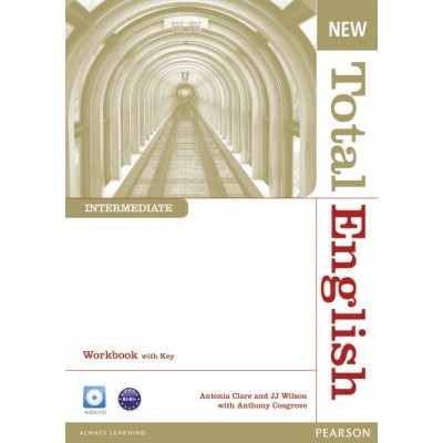 Робочий зошит Total English New Interm Workbook with key with Audio CD ISBN 9781408267356 заказать онлайн оптом Украина