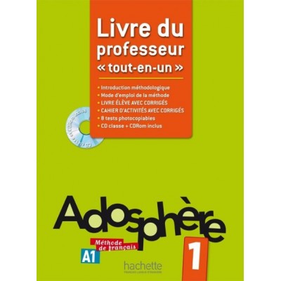 Книга Adosphere 1 Livre du professeur ISBN 9782011557254 заказать онлайн оптом Украина