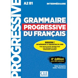 Граматика Grammaire Progressive du Francais 4e Edition Intermediaire Livre + CD + Livre-web 100% interactif ISBN 9782090381030