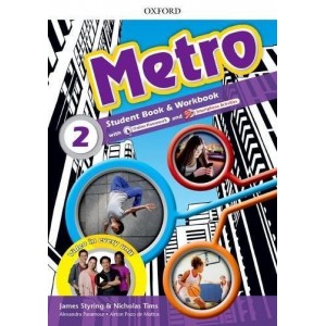 Підручник Metro 2 Students Book + Workbook Pack + Online Homework ISBN 9780194410274