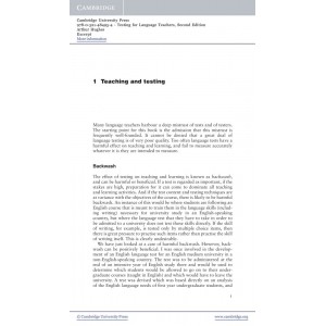 Тести Testing for Language Teachers Second Edition ISBN 9780521484954
