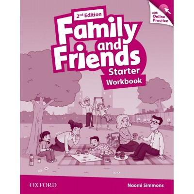 Робочий зошит Family & Friends 2nd Edition Starter Workbook + Online Practice заказать онлайн оптом Украина