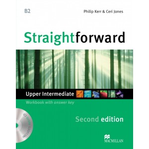 Робочий зошит Straightforward 2nd Edition Upper-Intermediate Workbook with key and CD ISBN 9780230423350