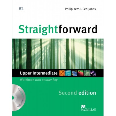 Робочий зошит Straightforward 2nd Edition Upper-Intermediate Workbook with key and CD ISBN 9780230423350 заказать онлайн оптом Украина