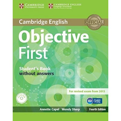 Objective First 4th Edition Students Pack (SB without key with CD-ROM,WB without key with Audio CD) ISBN 9781107628564 заказать онлайн оптом Украина