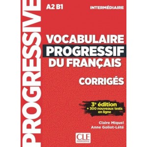 Словник Vocabulaire Progressif du Francais 3e Edition Niveau Intermediaire Corriges ISBN 9782090380163