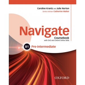 Підручник Navigate Pre-Intermediate B1 Coursebook with DVD and Online Skills ISBN 9780194566490