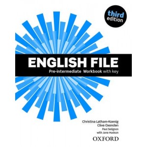 Книга English File 3rd Edition Pre-Intermediate Workbook ISBN 9780194598224