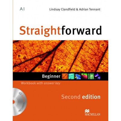 Робочий зошит Straightforward 2nd Edition Beginner Workbook with key and CD ISBN 9780230422971 заказать онлайн оптом Украина