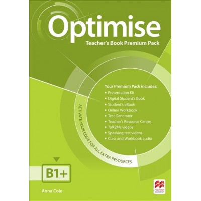 Книга для вчителя Optimise B1+ Teachers Book ISBN 9780230488670 заказать онлайн оптом Украина