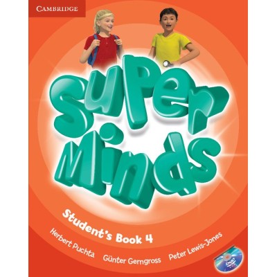 Підручник Super Minds 4 Students Book with DVD-ROM Puchta G ISBN 9780521222181 заказать онлайн оптом Украина