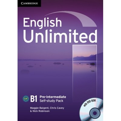 Робочий зошит English Unlimited Pre-intermediate Self-study Pack (workbook with DVD-ROM) Baigent, M ISBN 9780521697781 замовити онлайн