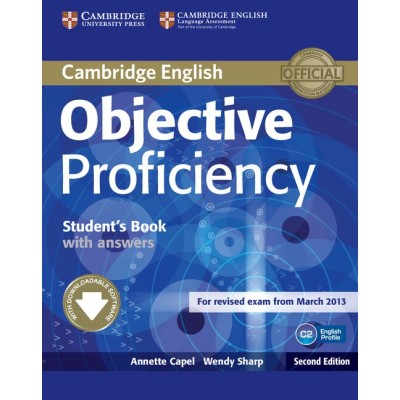 Підручник Objective Proficiency Second edition Students Book with answers with Downloadable Software Capel, A ISBN 9781107646377 заказать онлайн оптом Украина